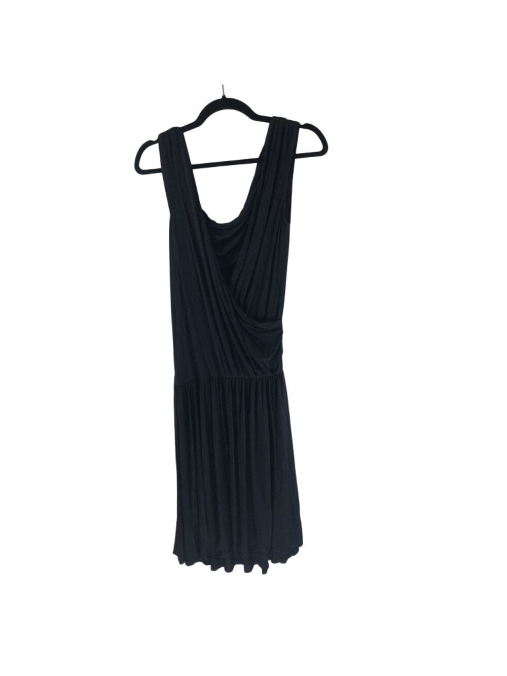 Rachel Roy Black Sleeveless Draped Front Dress XS Stretch
